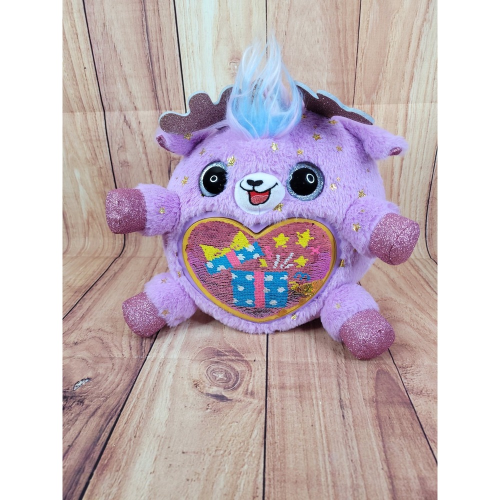 Rainbocorns Reindeer Deery Queen‎ Sequin Stuffed Animal By Zuru 10" Plush Toy